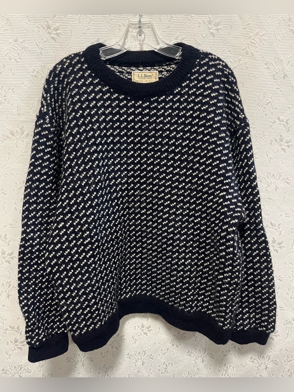 Vintage L.L. Bean Norwegian Birdseye Sweater L